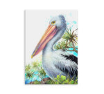 Pelican and Pandanus Wall Art