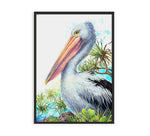 Pelican and Pandanus Wall Art