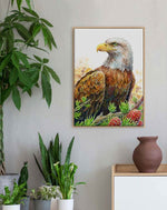Bald Eagle and Conifers Wall Art