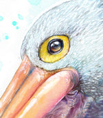 Pelican and Pandanus Wall Art