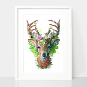 Glow in the Dark Deer Print