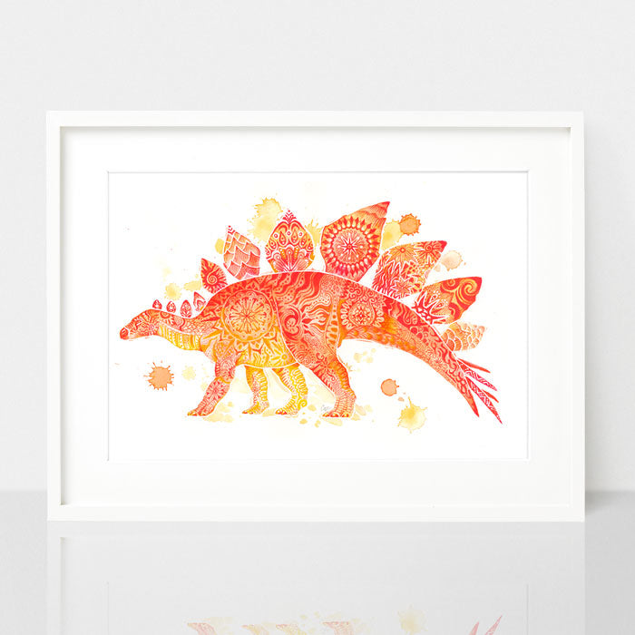 Stefan the Stegosaurus Print