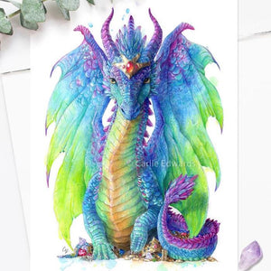 Colourful Dragon Art Print