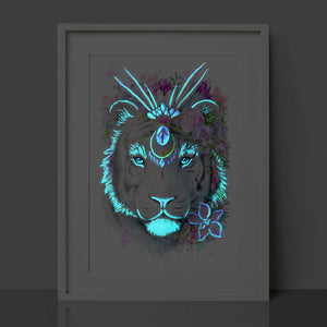 Glow in the Dark Tiger Print