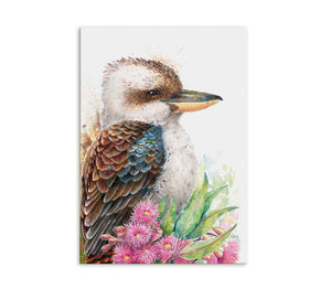 Kookaburra and Gum Blossoms Wall Art