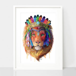 Lion Print - Spirit Animal Series