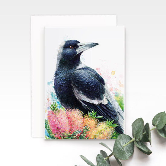 Magpie Greeting Card