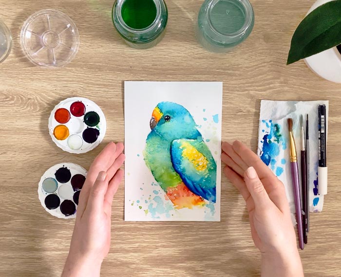 VIRTUAL WORKSHOP: Paint Watercolour Australian Birds at Home