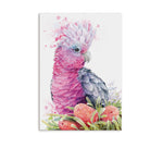 Pink Galah and Banksias Wall Art