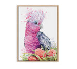 Pink Galah and Banksias Wall Art