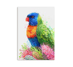 Rainbow Lorikeet and Grevilleas Wall Art
