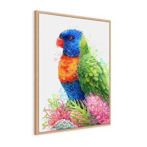 Rainbow Lorikeet and Grevilleas Wall Art