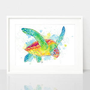 Sea Turtle Art Print