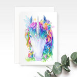 Rainbow Unicorn Greeting Card