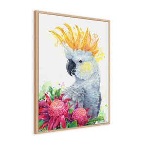 White Sulphur Crested Cockatoo and Waratahs Wall Art