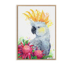 White Sulphur Crested Cockatoo and Waratahs Wall Art