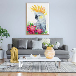 White Sulphur Crested Cockatoo and Waratahs Wall Art