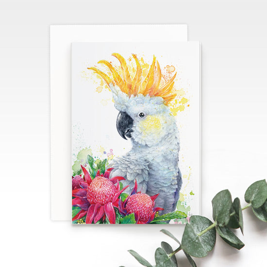 Sulphur Crested Cockatoo Greeting Card