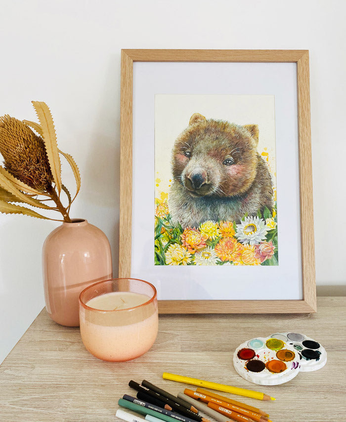 Australian Wombat Nursery Art