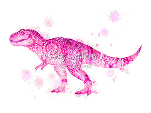T-Rex Dinosaur Print