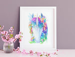 Glow in the Dark Unicorn Print