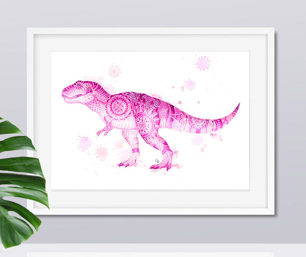 T-Rex Dinosaur Print