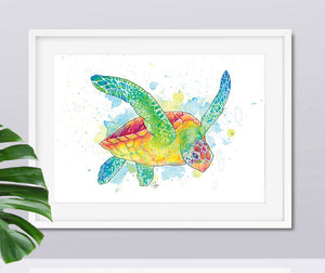 Sea Turtle Art Print