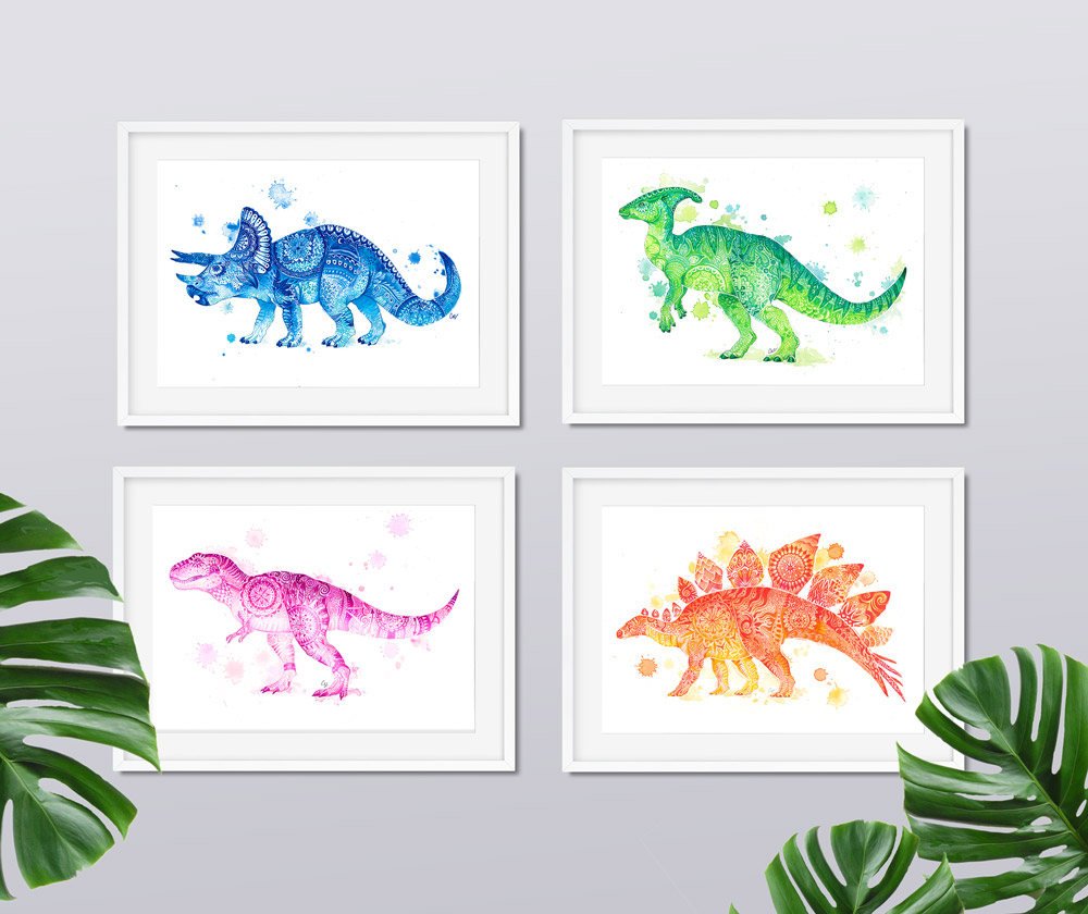 T-Rex Dinosaur Print