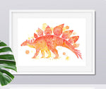 Stefan the Stegosaurus Print