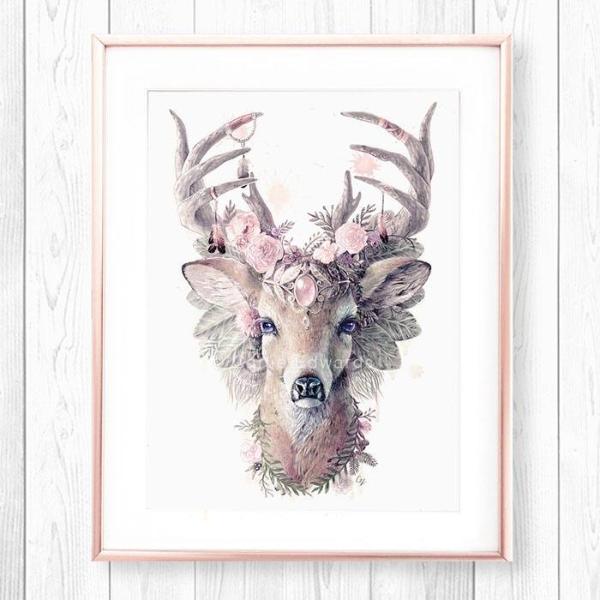 Pink deer nursery shop