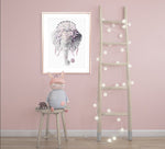 Bohemian Elephant - Dusty Pink Print