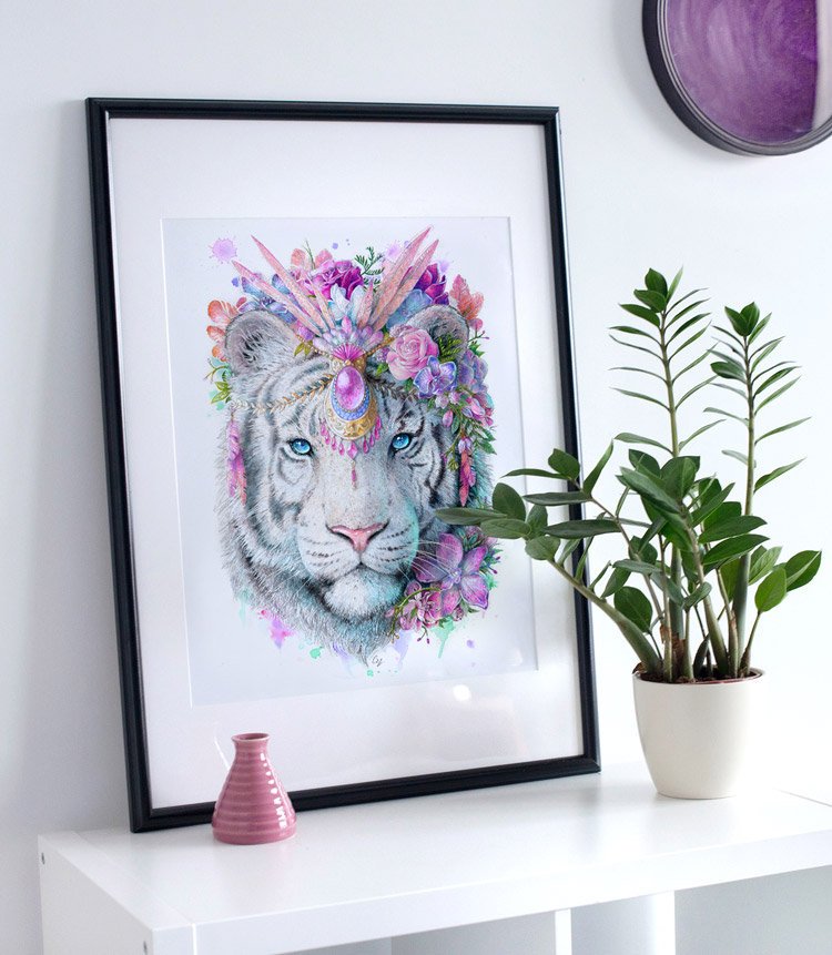 Glow in the Dark Tiger Print