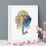 Glow in the Dark Elephant Print