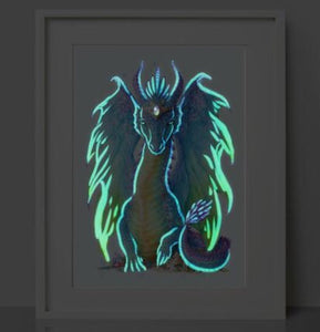 Glow in the Dark Dragon Print