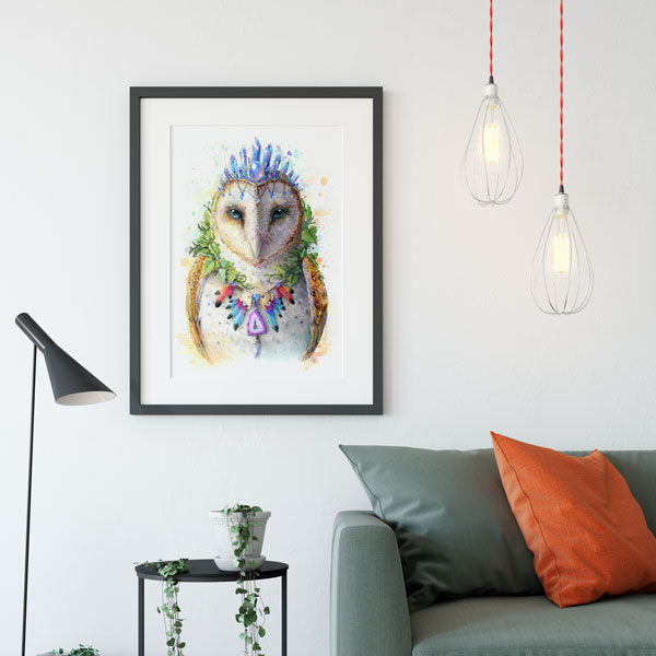 Glow in the Dark Owl Print